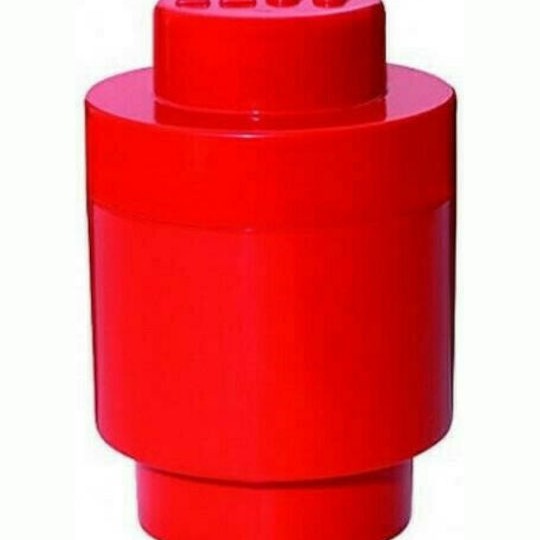 Lego Παιδικό Κουτί Αποθήκευσης από Πλαστικό 1 Round Κόκκινο 12x12x12cm