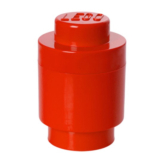 Lego Παιδικό Κουτί Αποθήκευσης από Πλαστικό 1 Round Κόκκινο 12x12x12cm