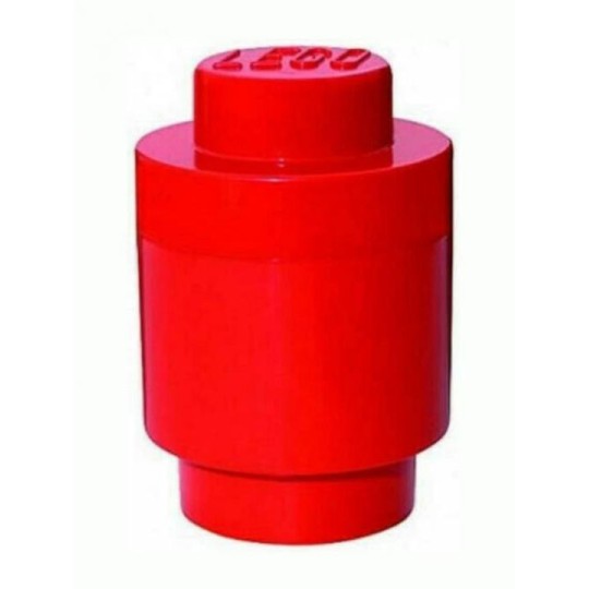 Lego Παιδικό Κουτί Αποθήκευσης από Πλαστικό 1 Round Κόκκινο 12x12x12cm