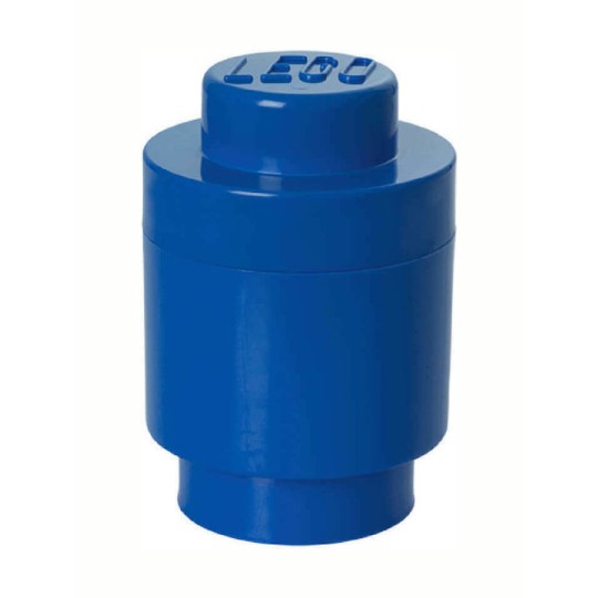 Lego Παιδικό Κουτί Αποθήκευσης από Πλαστικό 1 Round Μπλε 12x12x12cm