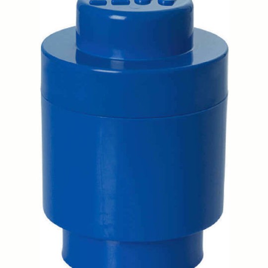 Lego Παιδικό Κουτί Αποθήκευσης από Πλαστικό 1 Round Μπλε 12x12x12cm