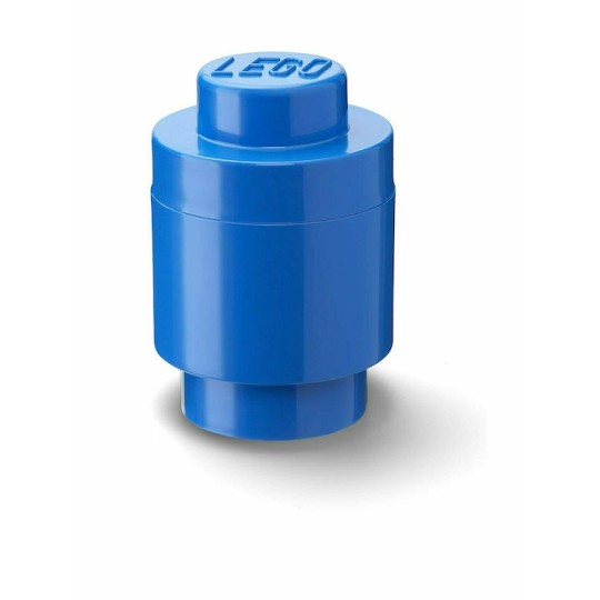 Lego Παιδικό Κουτί Αποθήκευσης από Πλαστικό 1 Round Μπλε 12x12x12cm
