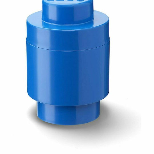 Lego Παιδικό Κουτί Αποθήκευσης από Πλαστικό 1 Round Μπλε 12x12x12cm