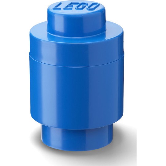 Lego Παιδικό Κουτί Αποθήκευσης από Πλαστικό 1 Round Μπλε 12x12x12cm