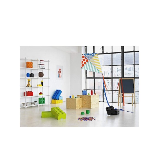 Lego Παιδικό Κουτί Αποθήκευσης από Πλαστικό 1 Round Μπλε 12x12x12cm