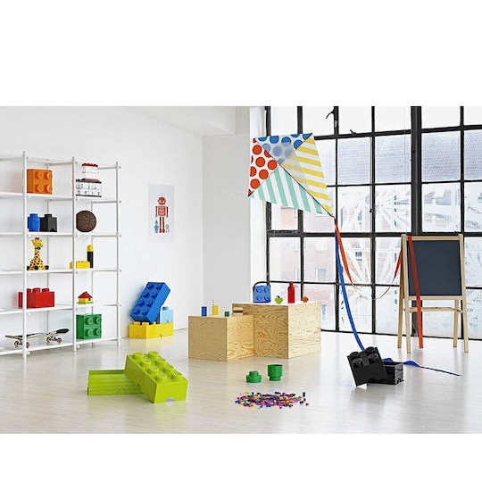 Lego Παιδικό Κουτί Αποθήκευσης από Πλαστικό 1 Round Μπλε 12x12x12cm