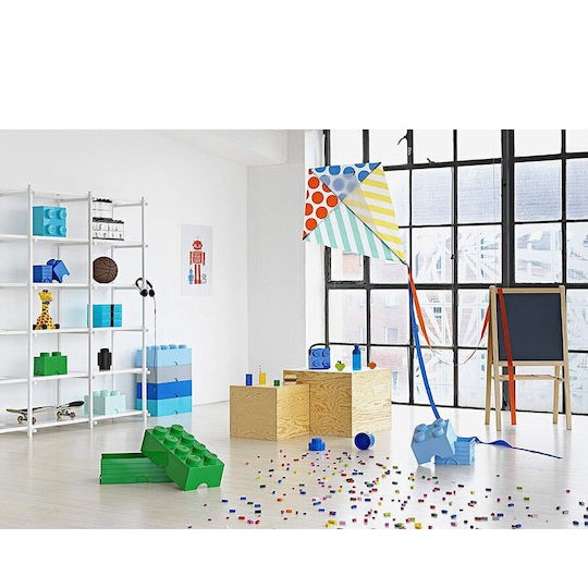 Lego Παιδικό Κουτί Αποθήκευσης από Πλαστικό 1 Round Μπλε 12x12x12cm