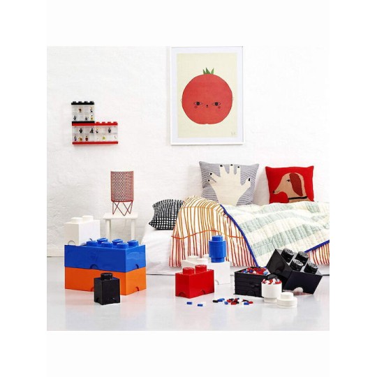 Lego Παιδικό Κουτί Αποθήκευσης από Πλαστικό 1 Round Μπλε 12x12x12cm