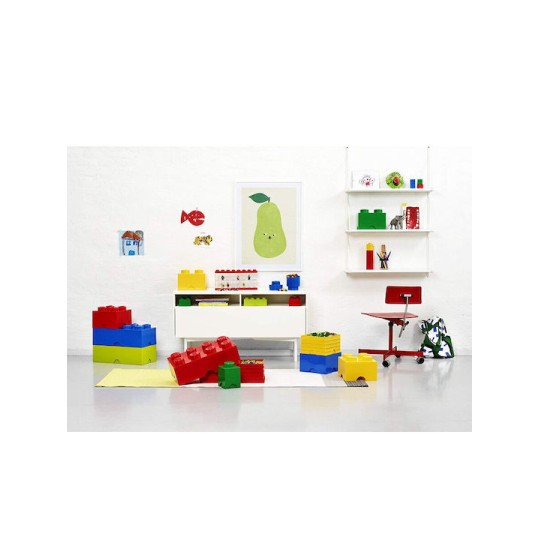 Lego Παιδικό Κουτί Αποθήκευσης από Πλαστικό 1 Round Μπλε 12x12x12cm