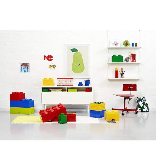 Lego Παιδικό Κουτί Αποθήκευσης από Πλαστικό 1 Round Μπλε 12x12x12cm