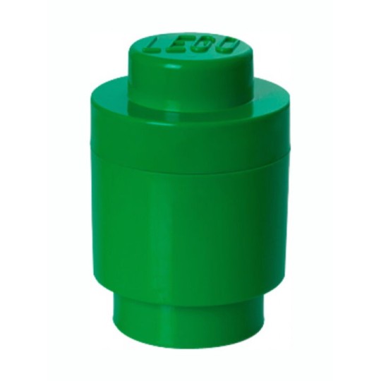 Lego Παιδικό Κουτί Αποθήκευσης από Πλαστικό 1 Round Πράσινο 12x12x12cm