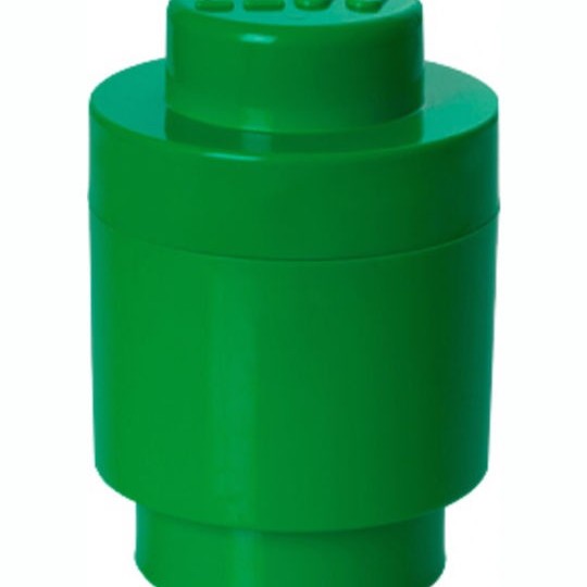 Lego Παιδικό Κουτί Αποθήκευσης από Πλαστικό 1 Round Πράσινο 12x12x12cm