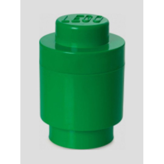 Lego Παιδικό Κουτί Αποθήκευσης από Πλαστικό 1 Round Πράσινο 12x12x12cm