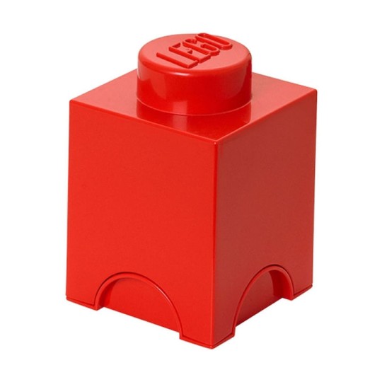 Lego Παιδικό Κουτί Αποθήκευσης από Πλαστικό 1-Stud Κόκκινο 12x12x18cm