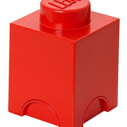 Lego Παιδικό Κουτί Αποθήκευσης από Πλαστικό 1-Stud Κόκκινο 12x12x18cm