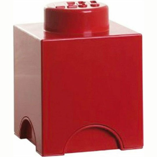 Lego Παιδικό Κουτί Αποθήκευσης από Πλαστικό 1-Stud Κόκκινο 12x12x18cm