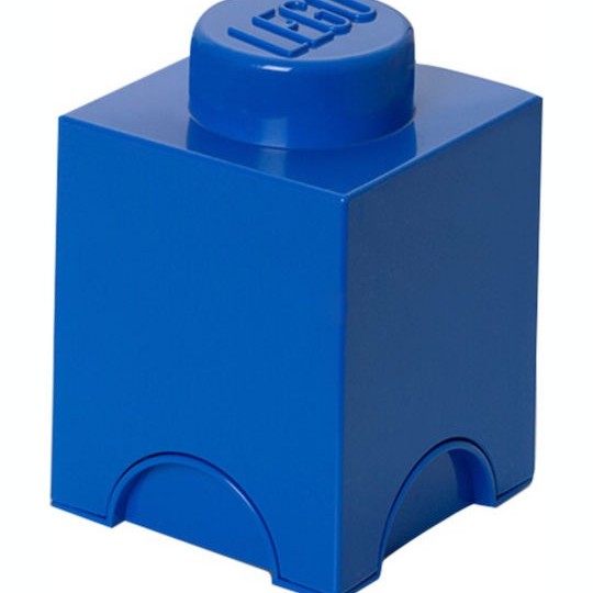 Lego Παιδικό Κουτί Αποθήκευσης από Πλαστικό 1-Stud Μπλε 12x12x18cm