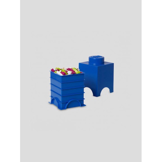 Lego Παιδικό Κουτί Αποθήκευσης από Πλαστικό 1-Stud Μπλε 12x12x18cm