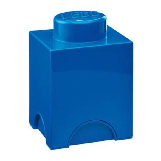 Lego Παιδικό Κουτί Αποθήκευσης από Πλαστικό 1-Stud Μπλε 12x12x18cm