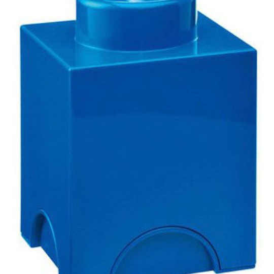 Lego Παιδικό Κουτί Αποθήκευσης από Πλαστικό 1-Stud Μπλε 12x12x18cm