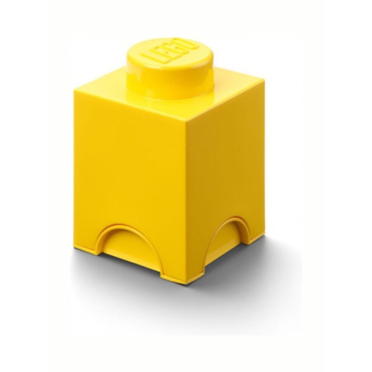 Lego Παιδικό Κουτί Αποθήκευσης από Πλαστικό 1-Stud Κίτρινο 12x12x18cm