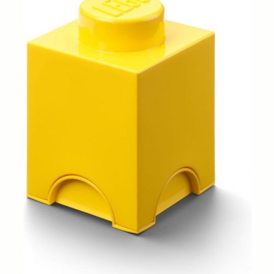 Lego Παιδικό Κουτί Αποθήκευσης από Πλαστικό 1-Stud Κίτρινο 12x12x18cm