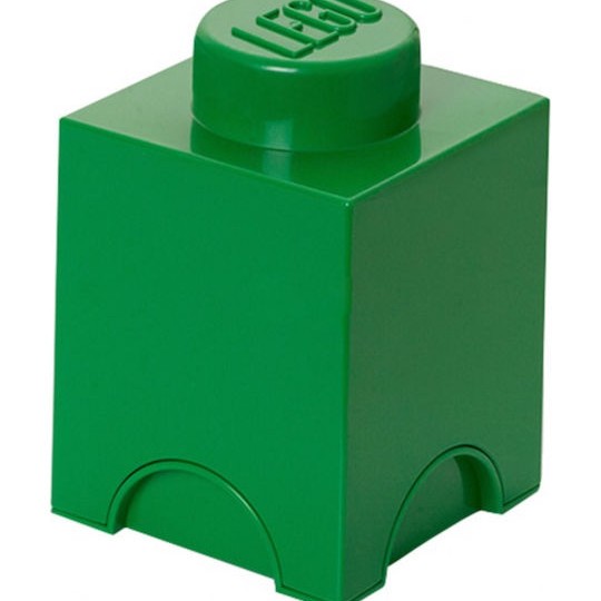 Lego Παιδικό Κουτί Αποθήκευσης από Πλαστικό 1-Stud Πράσινο 12x12x18cm