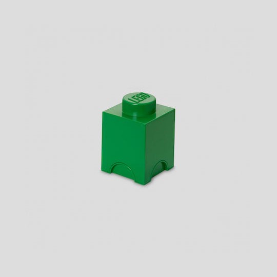 Lego Παιδικό Κουτί Αποθήκευσης από Πλαστικό 1-Stud Πράσινο 12x12x18cm