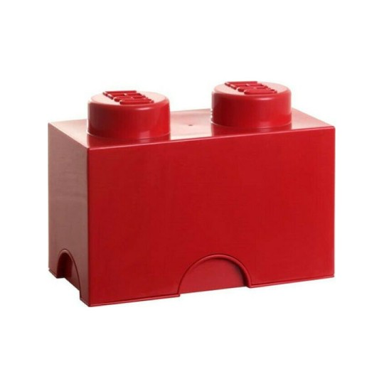 Lego Παιδικό Κουτί Αποθήκευσης από Πλαστικό 2-Stud Κόκκινο 25x12x18cm