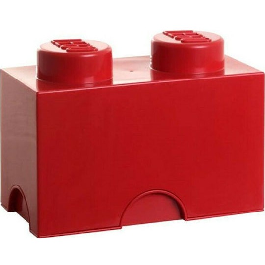 Lego Παιδικό Κουτί Αποθήκευσης από Πλαστικό 2-Stud Κόκκινο 25x12x18cm