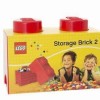 Lego Παιδικό Κουτί Αποθήκευσης από Πλαστικό 2-Stud Κόκκινο 25x12x18cm