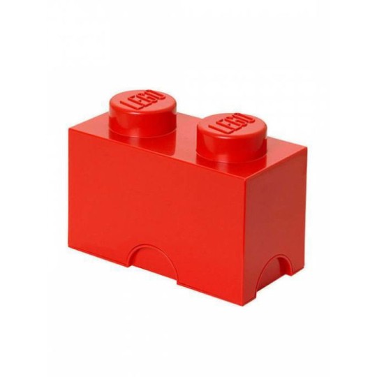 Lego Παιδικό Κουτί Αποθήκευσης από Πλαστικό 2-Stud Κόκκινο 25x12x18cm