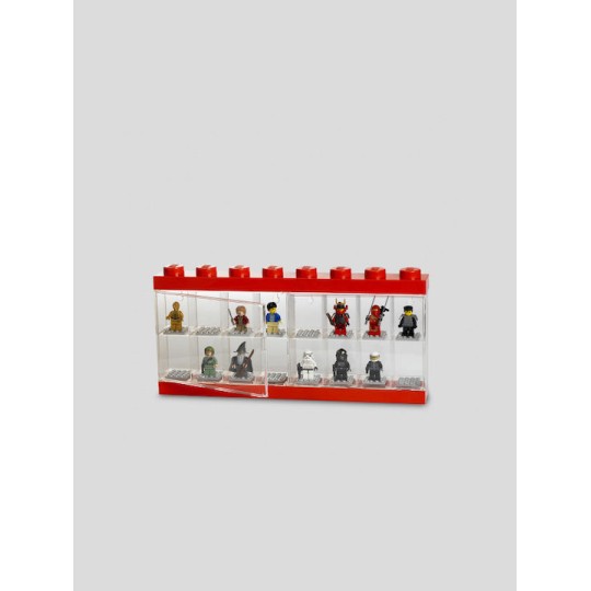 Lego Παιδικό Κουτί Αποθήκευσης από Πλαστικό Display Case 16 Κόκκινο 38x18cm