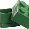 Room Copenhagen Lego Mini Box 4 Πλαστικό Παιδικό Δοχείο Φαγητού Πράσινο 4.6 x 4.6 x 4.3εκ.