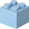 Lego Mini Πλαστικό Παιδικό Δοχείο Φαγητού Γαλάζιο