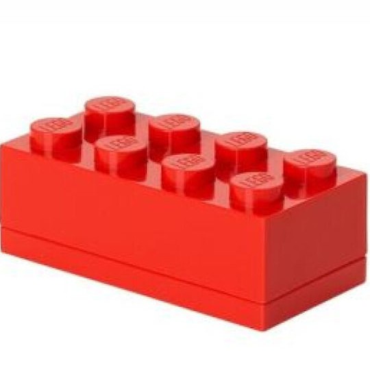 Lego Παιδικό Κουτί Αποθήκευσης από Πλαστικό Κόκκινο