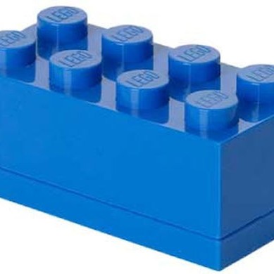 Lego Lego Mini Box 8 Πλαστικό Παιδικό Δοχείο Φαγητού Μπλε 9.2 x 4.6 x 4.3εκ.