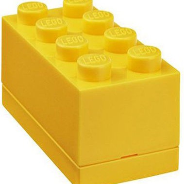Room Copenhagen Lego Mini Box 8 Πλαστικό Παιδικό Δοχείο Φαγητού Κίτρινο 9.2 x 4.6 x 4.3εκ.