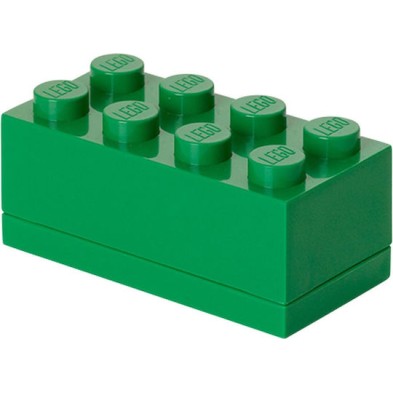 Room Copenhagen Lego Mini Box 8 Πλαστικό Παιδικό Δοχείο Φαγητού Πράσινο 9.2 x 4.6 x 4.3εκ.