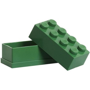 Room Copenhagen Lego Mini Box 8 Πλαστικό Παιδικό Δοχείο Φαγητού Πράσινο 9.2 x 4.6 x 4.3εκ.