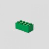 Room Copenhagen Lego Mini Box 8 Πλαστικό Παιδικό Δοχείο Φαγητού Πράσινο 9.2 x 4.6 x 4.3εκ.
