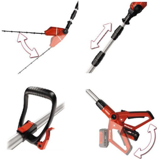 Einhell GE-HH 18/45 Li T Μπορντουροψάλιδο Μπαταρίας 18V Τηλεσκοπικό με Μήκος Λάμας 40cm Solo