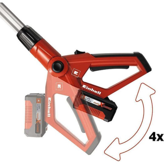 Einhell GE-HH 18/45 Li T Μπορντουροψάλιδο Μπαταρίας 18V Τηλεσκοπικό με Μήκος Λάμας 40cm Solo