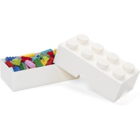 Room Copenhagen Πλαστικό Παιδικό Δοχείο Φαγητού Λευκό 20 x 10 x 7.5εκ.