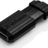 Verbatim PinStripe 16GB USB 2.0 Stick Μαύρο