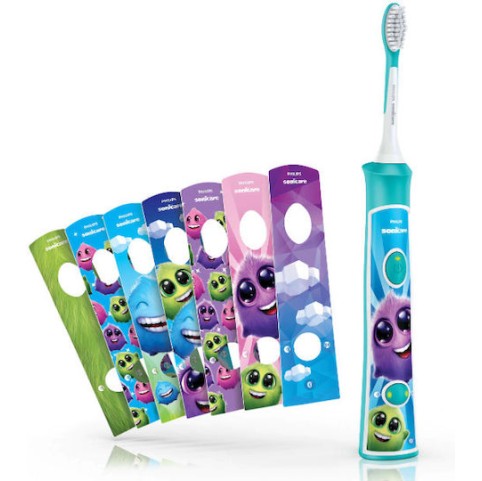 Philips Sonicare Παιδική Ηλεκτρική Οδοντόβουρτσα για 3+ Χρονών Γαλάζιο με Ανταλλακτικά