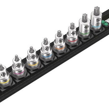 Wera Καρυδάκια με Μύτες Torx και Καρέ Υποδοχής 3/8'' Σετ 9τμχ