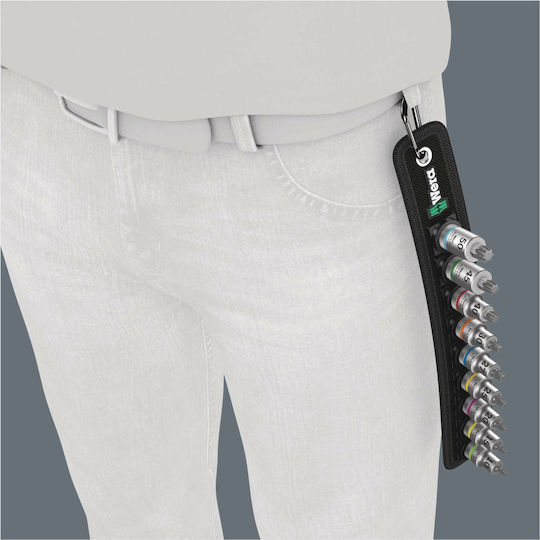 Wera Καρυδάκια με Μύτες Torx και Καρέ Υποδοχής 3/8'' Σετ 9τμχ