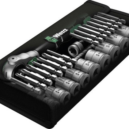 Wera 8100 SB 6 Zyklop Καστάνια με Καρυδάκια 3\8