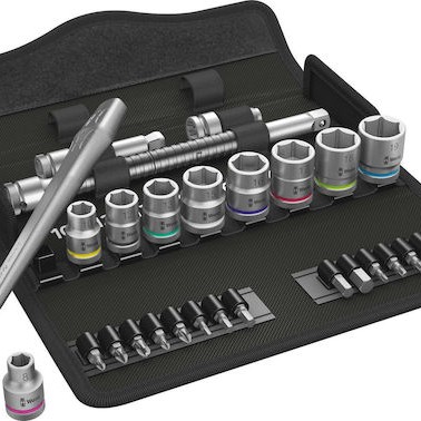 Wera 8100 SB 7 Καστάνια με Καρυδάκια 3\8